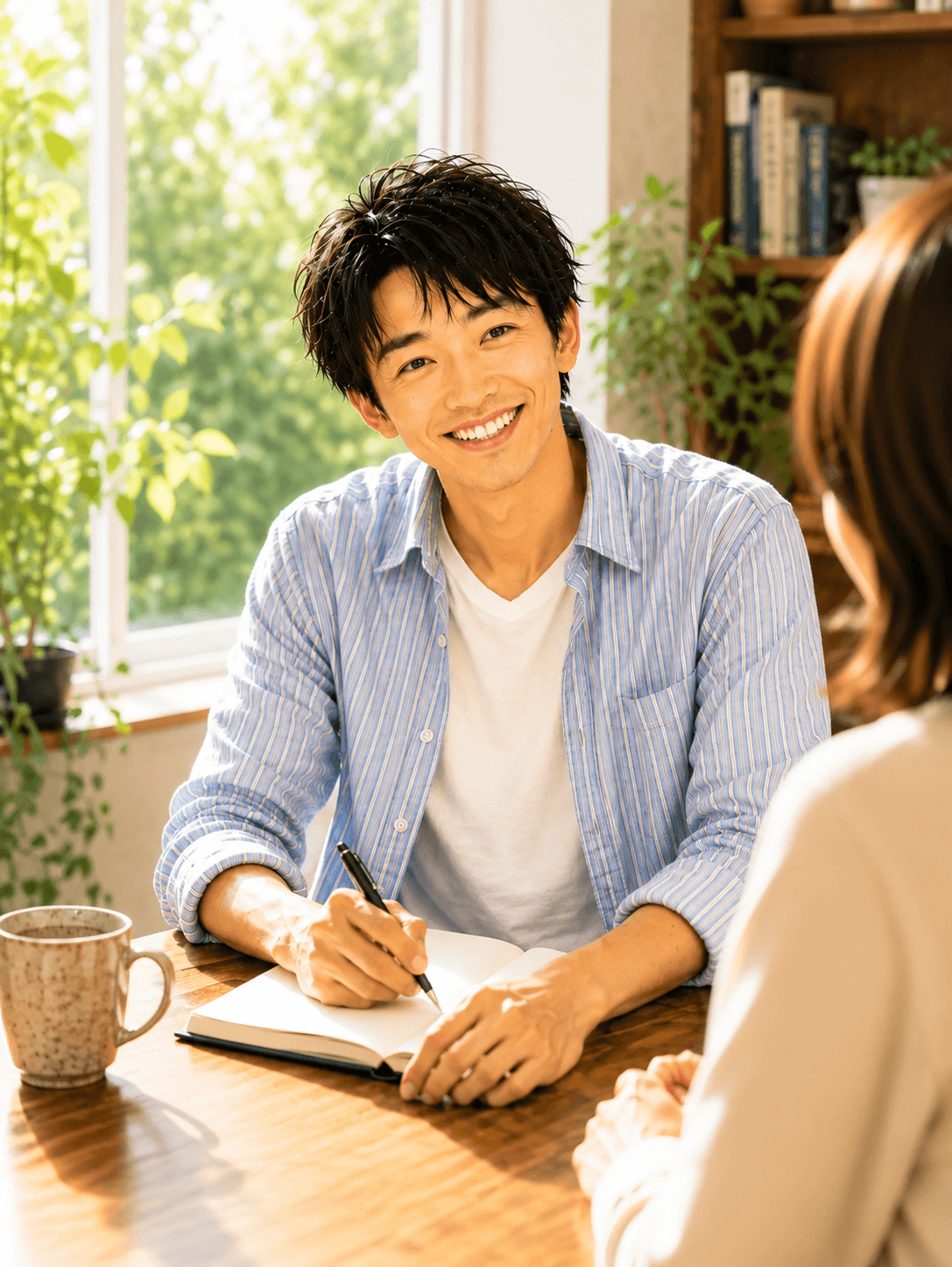 食事を囲みながら楽しい時間を過ごす様子
